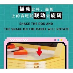 DK 5017 BẢNG ĐIỀU KHIỂN TRÒ CHƠI RẮN bộ đồ chơi xếp lắp ráp ghép mô hình SNAKE GAMECONSOLE 800 khối