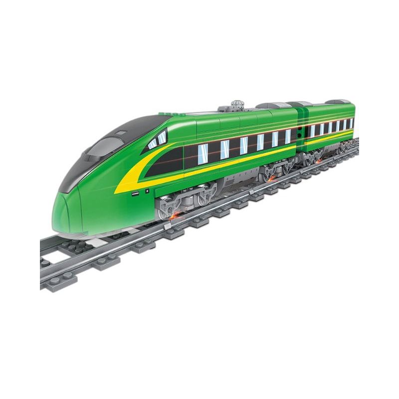 Lego KAZI GBL BOZHI KY98276 Hulk High Speed Rail Xếp hình lắp ráp ghép mô hình Đường sắt cao tốc Hulk