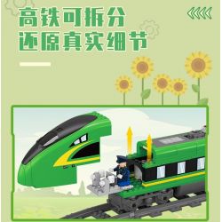 Kazi KY98276 98276 ĐƯỜNG SẮT CAO TỐC HULK bộ đồ chơi xếp lắp ráp ghép mô hình City HULK HIGH SPEED RAIL Thành Phố 431 khối