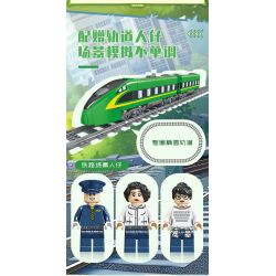 Kazi KY98276 98276 ĐƯỜNG SẮT CAO TỐC HULK bộ đồ chơi xếp lắp ráp ghép mô hình City HULK HIGH SPEED RAIL Thành Phố 431 khối