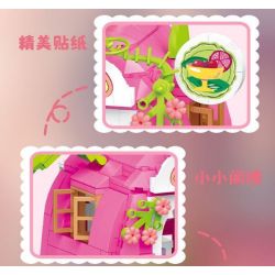 WEILE CREATION 6018 NHÀ THANH LONG bộ đồ chơi xếp lắp ráp ghép mô hình FAIRY TALE TOWN DRAGON FRUIT HOUSE 799 khối