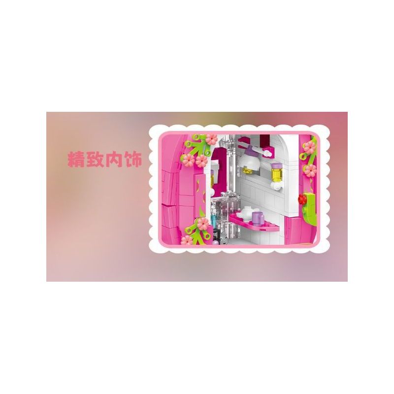 WEILE CREATION 6018 NHÀ THANH LONG bộ đồ chơi xếp lắp ráp ghép mô hình FAIRY TALE TOWN DRAGON FRUIT HOUSE 799 khối