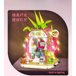 WEILE CREATION 6018 NHÀ THANH LONG bộ đồ chơi xếp lắp ráp ghép mô hình FAIRY TALE TOWN DRAGON FRUIT HOUSE 799 khối