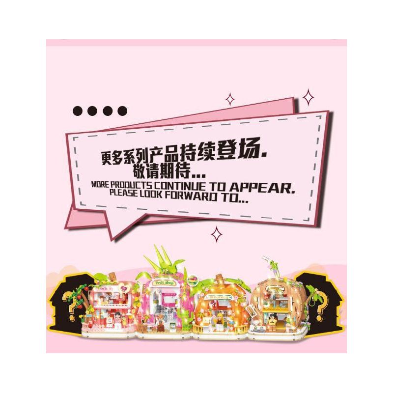 WEILE CREATION 6018 NHÀ THANH LONG bộ đồ chơi xếp lắp ráp ghép mô hình FAIRY TALE TOWN DRAGON FRUIT HOUSE 799 khối