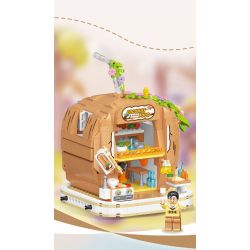 WEILE CREATION 6020 NHÀ DỪA bộ đồ chơi xếp lắp ráp ghép mô hình FAIRY TALE TOWN COCONUT HOUSE 783 khối