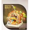 WEILE CREATION 6020 NHÀ DỪA bộ đồ chơi xếp lắp ráp ghép mô hình FAIRY TALE TOWN COCONUT HOUSE 783 khối