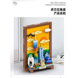 WANGE LIGAO DR.LUCK 4922 BƯU THIẾP THÀNH PHỐ QUẢNG CHÂU bộ đồ chơi xếp lắp ráp ghép mô hình Architecture Công Trình Kiến Trúc 596 khối