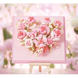 WEKKI 517210 517207 TRÁI TIM CỦA HOA VŨ bộ đồ chơi xếp lắp ráp ghép mô hình Art