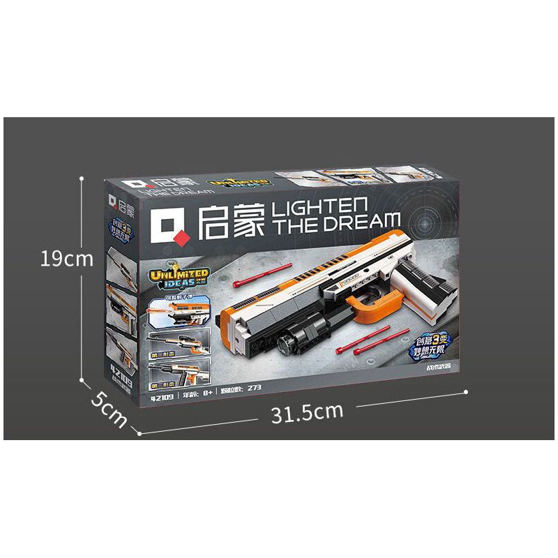 QMAN ENLIGHTEN KEEPPLEY 42109 Ý TƯỞNG TUYỆT VỜI VŨ KHÍ CHIẾN THUẬT bộ đồ chơi xếp lắp ráp ghép mô hình Military Army UNLIMITED IDEAS Quân Sự Bộ Đội 273 khối