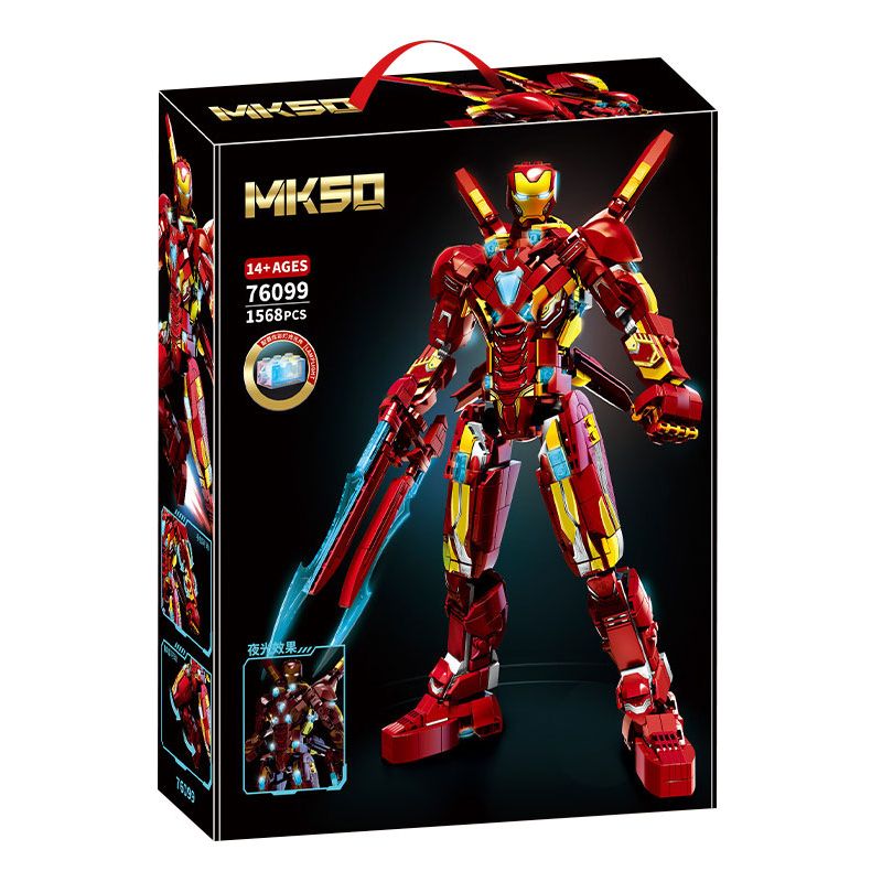 LY 76099 NGƯỜI SẮT MK50 bộ đồ chơi xếp lắp ráp ghép mô hình Super Heroes Siêu Nhân Anh Hùng 1568 khối