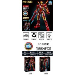 LY 76099 NGƯỜI SẮT MK50 bộ đồ chơi xếp lắp ráp ghép mô hình Super Heroes Siêu Nhân Anh Hùng 1568 khối