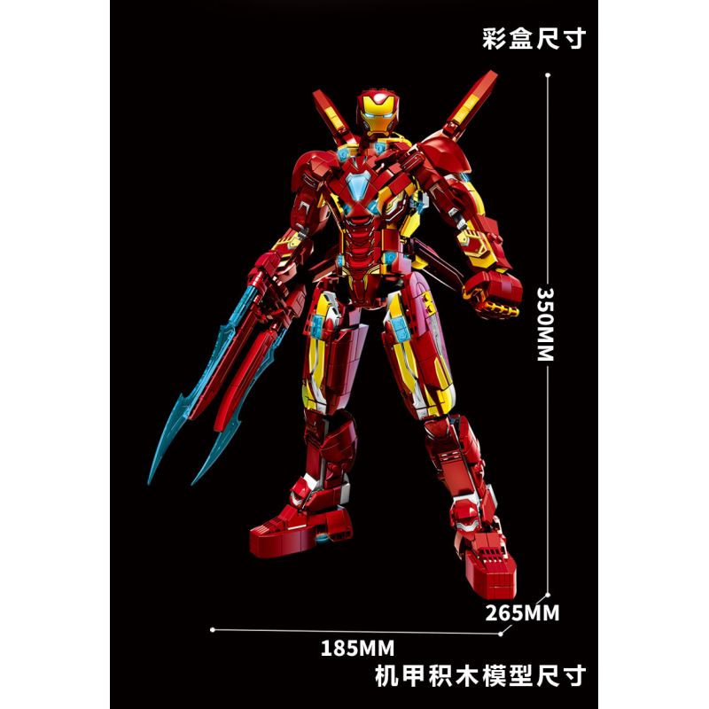 LY 76099 NGƯỜI SẮT MK50 bộ đồ chơi xếp lắp ráp ghép mô hình Super Heroes Siêu Nhân Anh Hùng 1568 khối