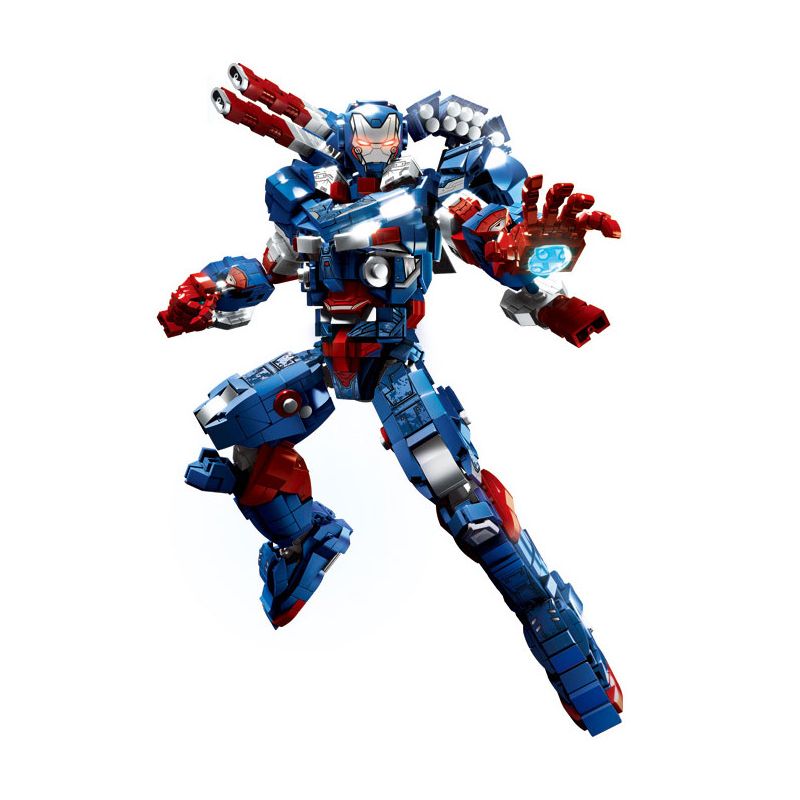 LY 76100 non Lego NGƯỜI YÊU NƯỚC SẮT THÉP bộ đồ chơi xếp lắp ráp ghép mô hình Super Heroes Siêu Nhân Anh Hùng 1865 khối