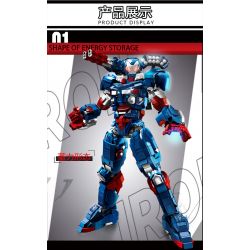 LY 76100 NGƯỜI YÊU NƯỚC SẮT THÉP bộ đồ chơi xếp lắp ráp ghép mô hình Super Heroes Siêu Nhân Anh Hùng 1865 khối