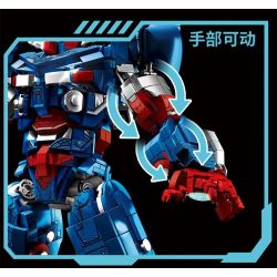 LY 76100 NGƯỜI YÊU NƯỚC SẮT THÉP bộ đồ chơi xếp lắp ráp ghép mô hình Super Heroes Siêu Nhân Anh Hùng 1865 khối