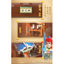 CADA DOUBLEE C67004 67004 HÀNH TRÌNH VỀ PHƯƠNG TÂY HUYỀN ẢO TIỆM NHUỘM THÀNH PHỐ TRƯỜNG AN bộ đồ chơi xếp lắp ráp ghép mô hình Movie & Game Phim Và Trò Chơi 487 khối