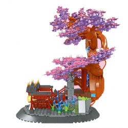 JIESTAR JJ9064 9064 CÂY ANH ĐÀO THIÊNG LIÊNG bộ đồ chơi xếp lắp ráp ghép mô hình 1370 khối