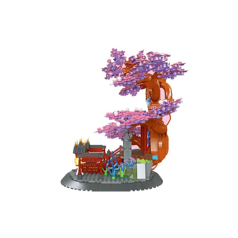 JIESTAR JJ9064 9064 CÂY ANH ĐÀO THIÊNG LIÊNG bộ đồ chơi xếp lắp ráp ghép mô hình 1370 khối