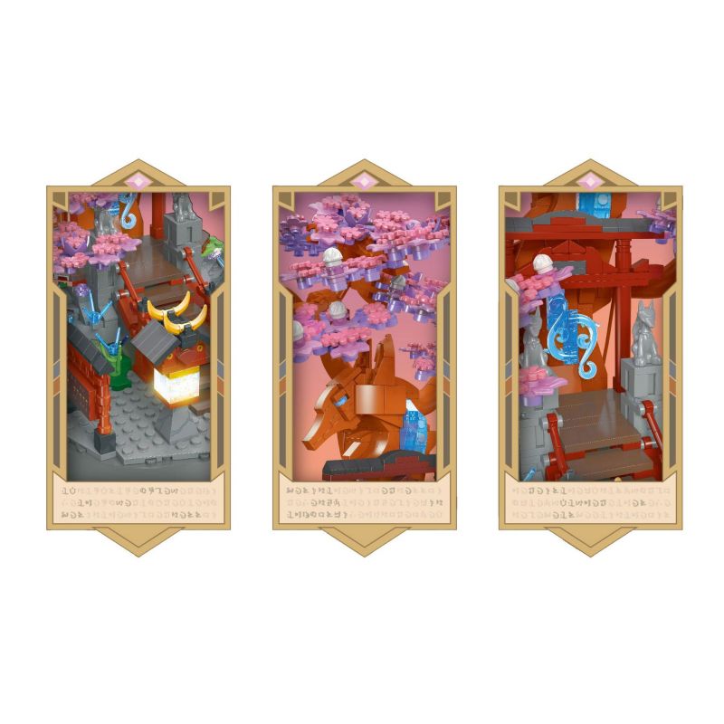 JIESTAR JJ9064 9064 CÂY ANH ĐÀO THIÊNG LIÊNG bộ đồ chơi xếp lắp ráp ghép mô hình 1370 khối