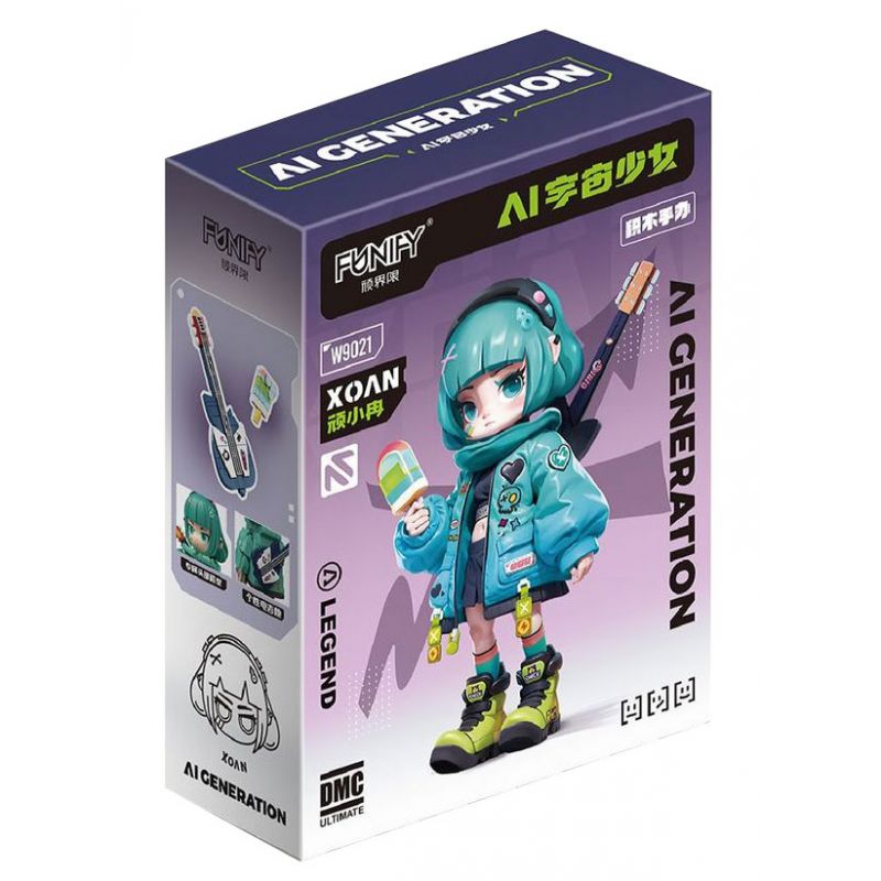 FUNIFY W9021 9021 CÔ GÁI KHÔNG GIAN AI NIAN XIAORAN XOAN bộ đồ chơi xếp lắp ráp ghép mô hình