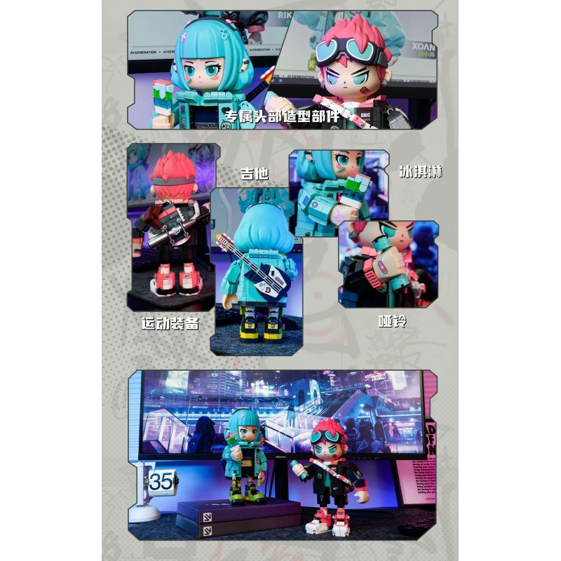 FUNIFY W9021 9021 CÔ GÁI KHÔNG GIAN AI NIAN XIAORAN XOAN bộ đồ chơi xếp lắp ráp ghép mô hình