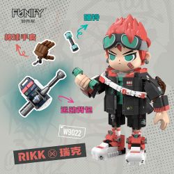 FUNIFY W9022 9022 CẬU BÉ VŨ TRỤ AI RICK RIKK bộ đồ chơi xếp lắp ráp ghép mô hình FUNIFY W9022 9022 CẬU BÉ VŨ TRỤ AI RICK RIKK bộ đồ chơi xếp lắp ráp ghép mô hình