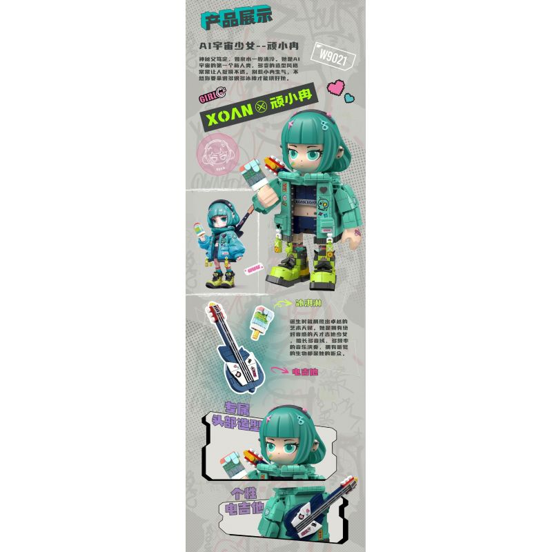 FUNIFY W9022 9022 CẬU BÉ VŨ TRỤ AI RICK RIKK bộ đồ chơi xếp lắp ráp ghép mô hình FUNIFY W9022 9022 CẬU BÉ VŨ TRỤ AI RICK RIKK bộ đồ chơi xếp lắp ráp ghép mô hình