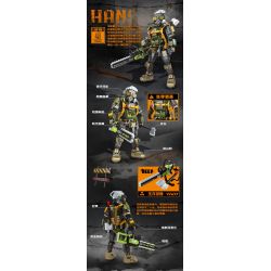 FUNIFY W9100 9100 NGƯỜI SỐNG SÓT CỦA JEDI HANS bộ đồ chơi xếp lắp ráp ghép mô hình Military Army APOCALYPTIC SURVIVOR HANS Quân Sự Bộ Đội
