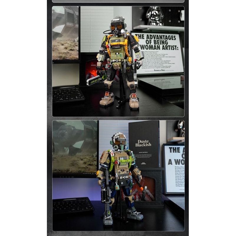 FUNIFY W9100 9100 NGƯỜI SỐNG SÓT CỦA JEDI HANS bộ đồ chơi xếp lắp ráp ghép mô hình Military Army APOCALYPTIC SURVIVOR HANS Quân Sự Bộ Đội