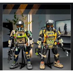 FUNIFY W9101 9101 NGƯỜI SỐNG SÓT CỦA JEDI HIỆP SĨ bộ đồ chơi xếp lắp ráp ghép mô hình Military Army APOCALYPTIC SURVIVOR NATE Quân Sự Bộ Đội