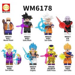 WM 6178 2674 2675 2676 2677 2678 2679 2680 2681 DRAGON BALL NHÂN VẬT NHỎ 8 LOẠI bộ đồ chơi xếp lắp ráp ghép mô hình Movie & Game Phim Và Trò Chơi
