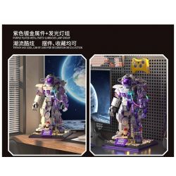 ZHEGAO GZ6285 6285 CHINH PHỤC CÁC VÌ SAO PHI HÀNH GIA MECHA HALF-CUT bộ đồ chơi xếp lắp ráp ghép mô hình HALF DISSECTED MECHA ASTRONAUT 1130 khối