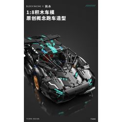 TAKUGI T3004 3004 KHÁI NIỆM LAMBO V8 1:8 bộ đồ chơi xếp lắp ráp ghép mô hình Technic Kỹ Thuật Công Nghệ Cao Mô Hình Phương Tiện 3520 khối