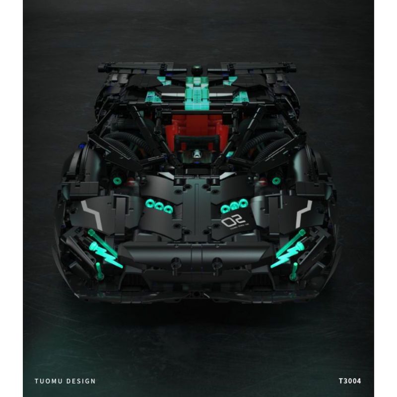 TAKUGI T3004 3004 KHÁI NIỆM LAMBO V8 1:8 bộ đồ chơi xếp lắp ráp ghép mô hình Technic Kỹ Thuật Công Nghệ Cao Mô Hình Phương Tiện 3520 khối