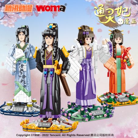 WOMA C0773 0773 NHÂN VẬT PHI TẦN TÂM LINH 4 LOẠI bộ đồ chơi xếp lắp ráp ghép mô hình Movie & Game Phim Và Trò Chơi 627 khối