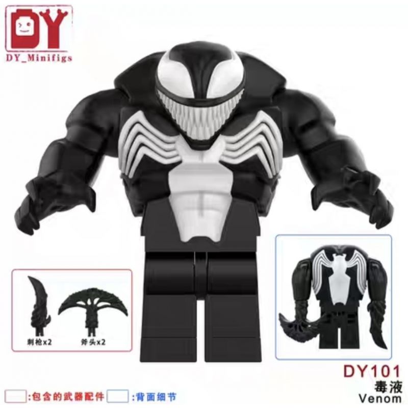 Lego DY_Minifigs DY101 Venom Xếp hình lắp ráp ghép mô hình nọc độc