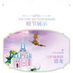 ZHEGAO 643001 GẤU VỪA CHỚM NỞ LÂU ĐÀI TRÊN MÂY bộ đồ chơi xếp lắp ráp ghép mô hình CLOUD CASTLE 995 khối