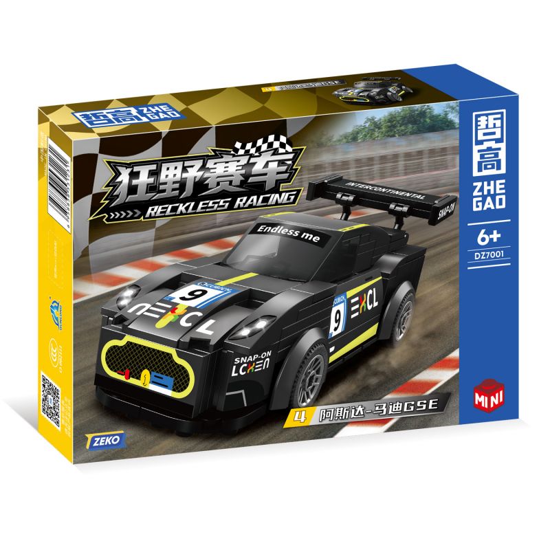ZHEGAO DZ7001 7001 CUỘC ĐUA HOANG DÃ bộ đồ chơi xếp lắp ráp ghép mô hình RECKLESS RACING 673 khối