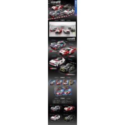 ZHEGAO DZ7001 7001 CUỘC ĐUA HOANG DÃ bộ đồ chơi xếp lắp ráp ghép mô hình RECKLESS RACING 673 khối