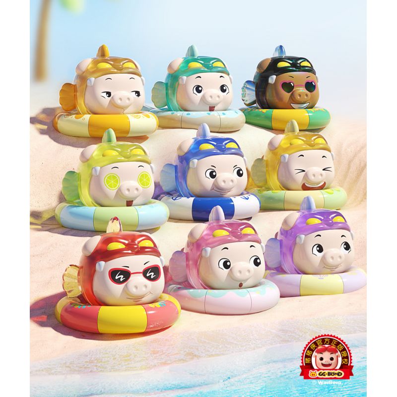 JAKI JK6819 6819 HỘP MÙ PIG MAN KỲ NGHỈ bộ đồ chơi xếp lắp ráp ghép mô hình Movie & Game GG BOND'S VACATION Phim Và Trò Chơi