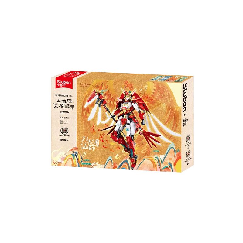 SLUBAN M38-B1271 B1271 1271 M38B1271 38-B1271 non Lego KINH ĐIỂN NÚI VÀ BIỂN SUZAKU MECHA FLAME IMMORTAL MASTER bộ đồ chơi xếp lắp ráp ghép mô hình 706 khối