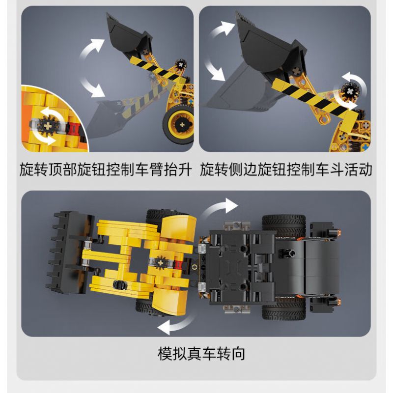 CADA DOUBLEE C65023 65023 XE TẢI KỸ THUẬT MINI bộ đồ chơi xếp lắp ráp ghép mô hình Technic Kỹ Thuật Công Nghệ Cao Mô Hình Phương Tiện 403 khối