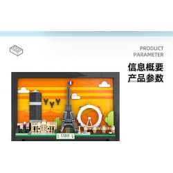 WANGE LIGAO DR.LUCK 4925 BƯU THIẾP THÀNH PHỐ PARIS bộ đồ chơi xếp lắp ráp ghép mô hình Architecture Công Trình Kiến Trúc 598 khối