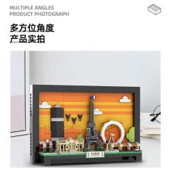 WANGE LIGAO DR.LUCK 4925 BƯU THIẾP THÀNH PHỐ PARIS bộ đồ chơi xếp lắp ráp ghép mô hình Architecture Công Trình Kiến Trúc 598 khối