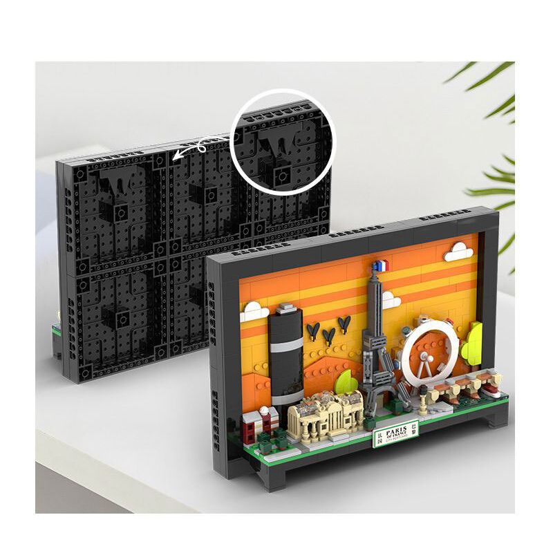 WANGE LIGAO DR.LUCK 4925 BƯU THIẾP THÀNH PHỐ PARIS bộ đồ chơi xếp lắp ráp ghép mô hình Architecture Công Trình Kiến Trúc 598 khối