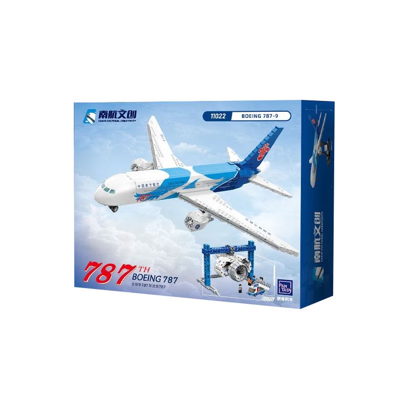 PANTASY 11022 non Lego CHINA SOUTHERN AIRLINES RED LABEL BOEING 787 (CHIẾC THỨ TRÊN THẾ GIỚI) bộ đồ chơi xếp lắp ráp ghép mô hình City Thành Phố 2000 khối