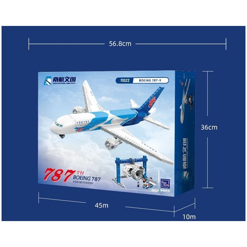 PANTASY 11022 CHINA SOUTHERN AIRLINES RED LABEL BOEING 787 (CHIẾC THỨ TRÊN THẾ GIỚI) bộ đồ chơi xếp lắp ráp ghép mô hình City Thành Phố 2000 khối