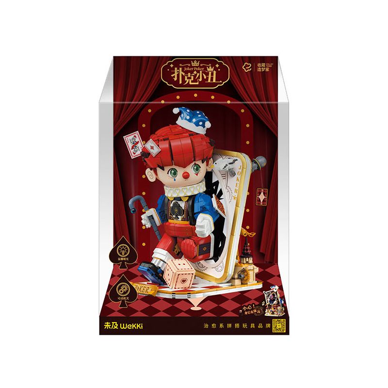 WEKKI 506187 NGÀY XỬA XƯA CHÚ HỀ POKER bộ đồ chơi xếp lắp ráp ghép mô hình JOKER POKER 1577 khối