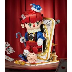 WEKKI 506187 NGÀY XỬA XƯA CHÚ HỀ POKER bộ đồ chơi xếp lắp ráp ghép mô hình JOKER POKER 1577 khối