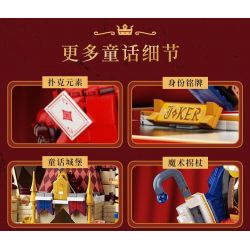 WEKKI 506187 NGÀY XỬA XƯA CHÚ HỀ POKER bộ đồ chơi xếp lắp ráp ghép mô hình JOKER POKER 1577 khối